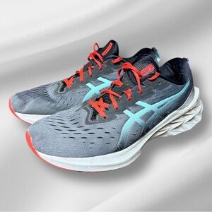 Asics Novablast 2 Metropolis Clear Blue Athletic Gym Running Shoes Mens 12